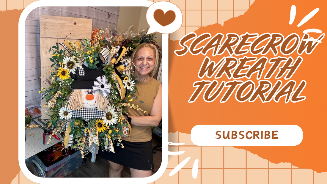DIY Scarecrow Sunflower Wreath – A Step-by-Step Fall Wreath Tutorial You’ll Love!