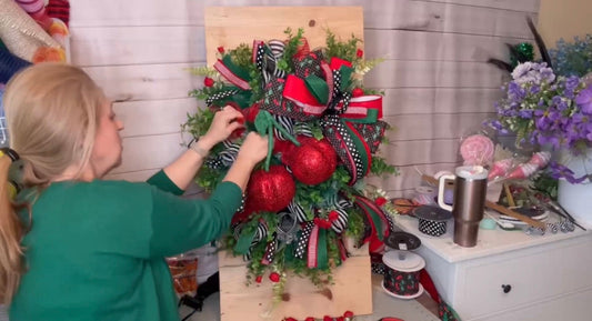 Behind the Scenes: Nichole of Caleb’s Mom’s Shop on Handmade Wreaths