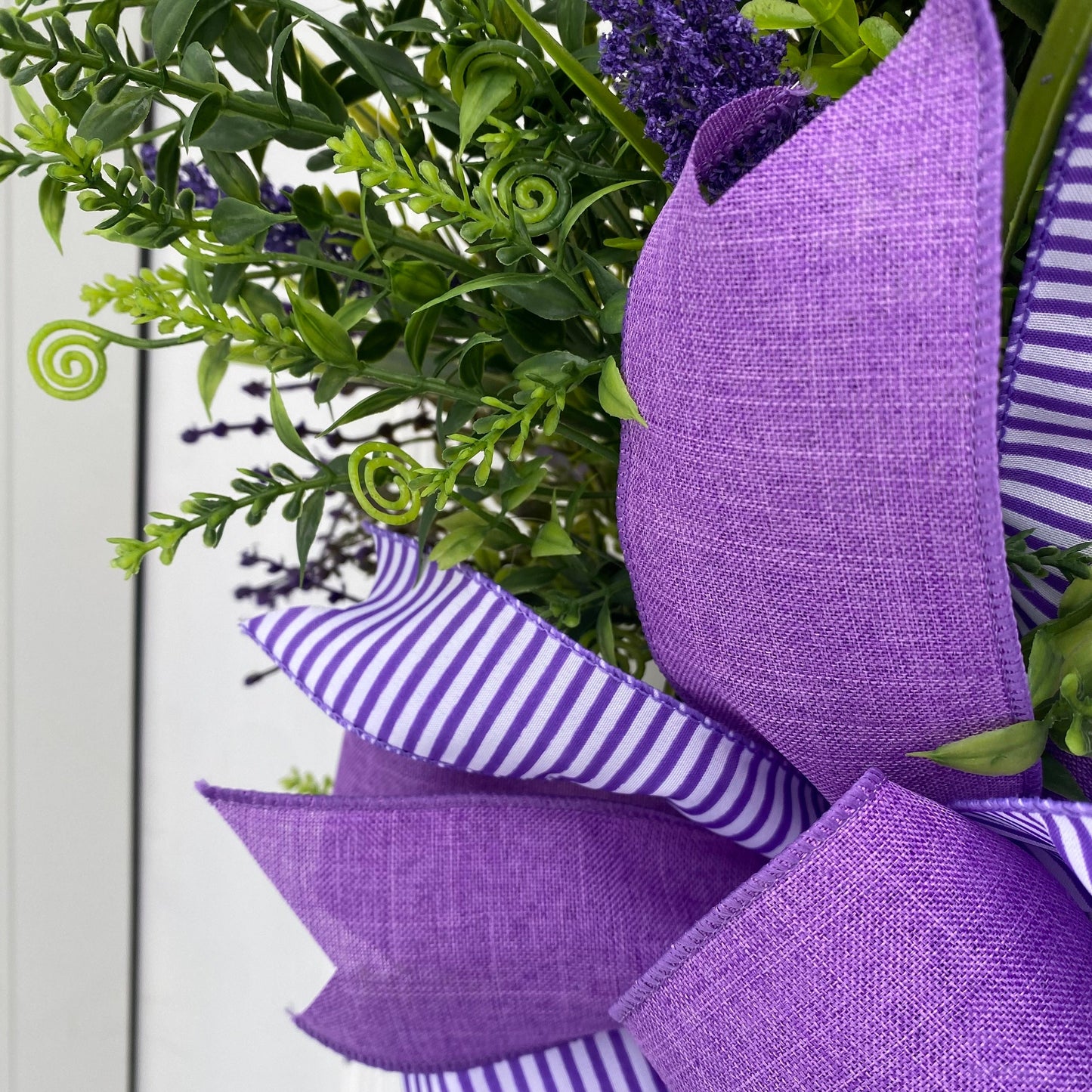 Small Lavender Grapevine Wreath for RV or Small Space in Home or Office Everyday Decoration for Outdoor Porch or Indoor Apartment Wall