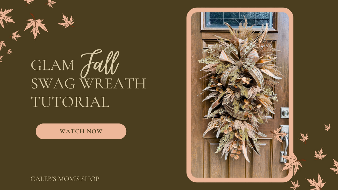 🍂✨Make This Glam Fall Swag Wreath With Me!