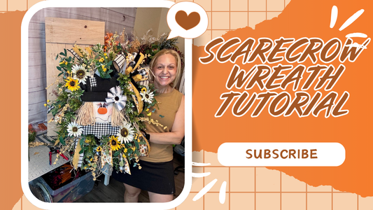 DIY Scarecrow Sunflower Wreath – A Step-by-Step Fall Wreath Tutorial You’ll Love!