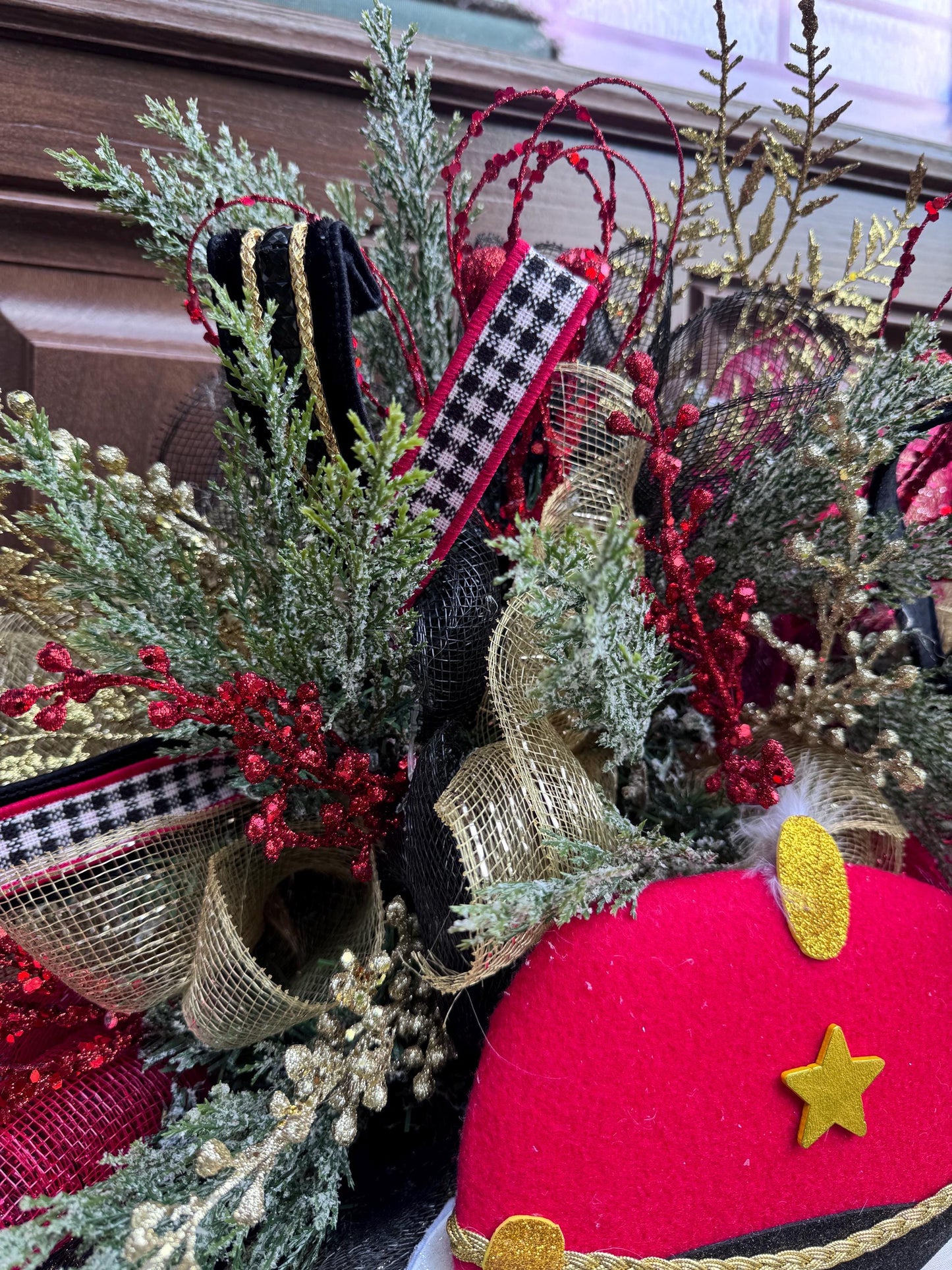 Elegant Christmas Nutcracker Wreath