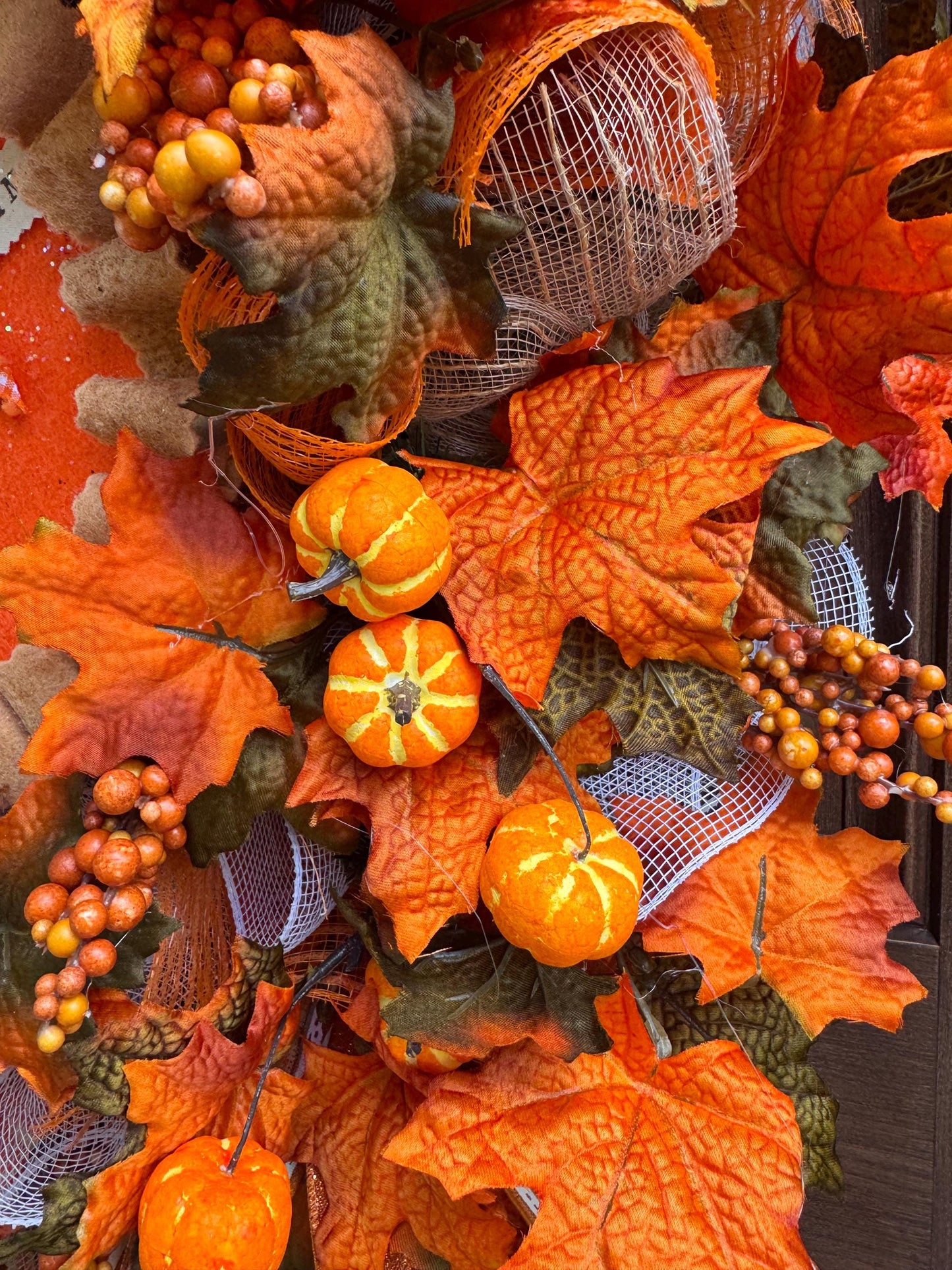 Pumpkin Pie Fall Wreath, Pumpkin Front Door Wreath, Thanksgiving Door Decor, Farmhouse Autumn Wreath, Handmade Fall Decor for Outdoor Porch