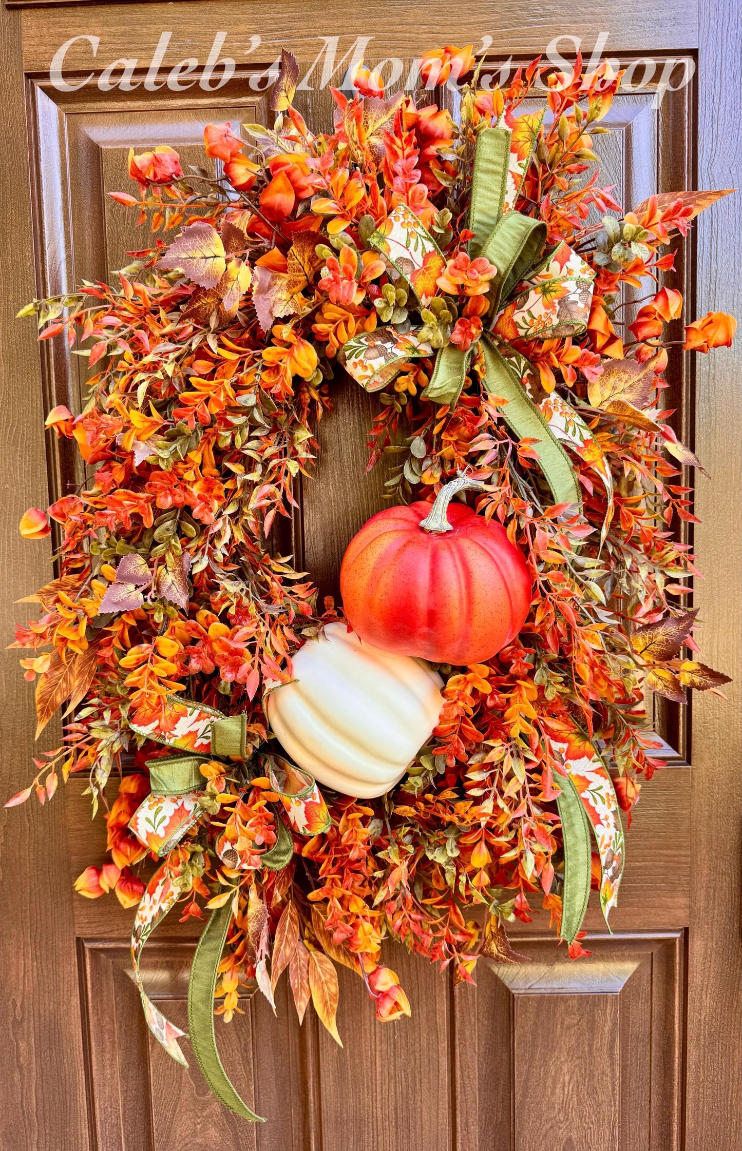 Fall Pumpkin Grapevine Wreath, Autumn Front Door Wreath, Thanksgiving Door Decor, Orange Harvest Wreath, Farmhouse Fall Decor